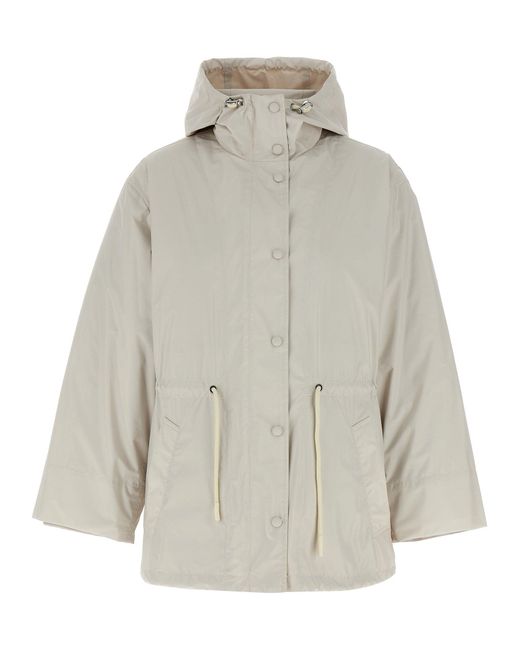 Army by Yves Salomon Gray 2-In-1 Parka Casual Jackets And Parka