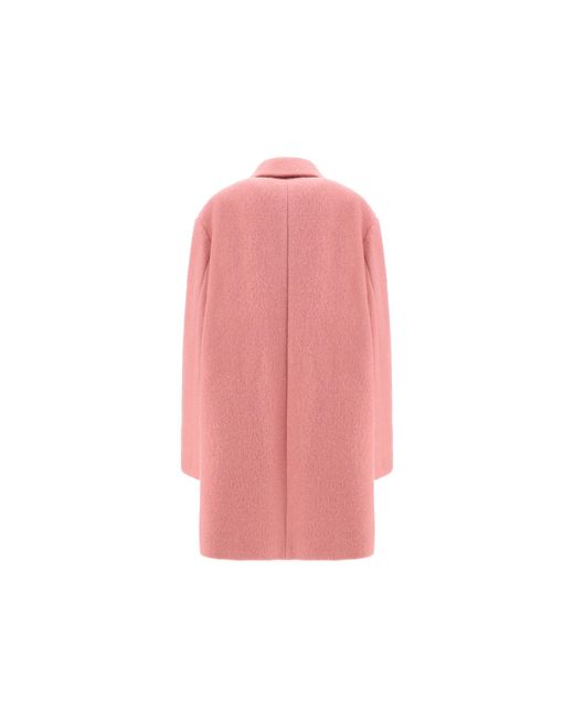 Jil Sander Wool Kaban Coat in het Pink