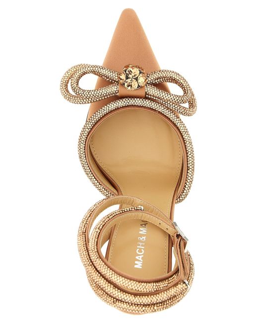 Pompes 'Double Bow' Mach & Mach en coloris Metallic