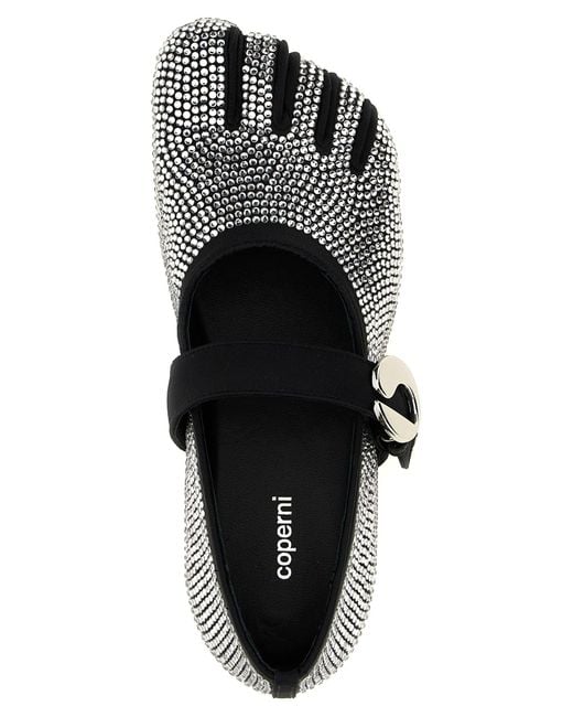 Coperni White 'Five Toe' Ballet Flats