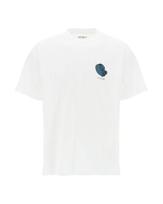 Carhartt Carhartt wischen rund Hals T -Shirt -Diagramm in White für Herren