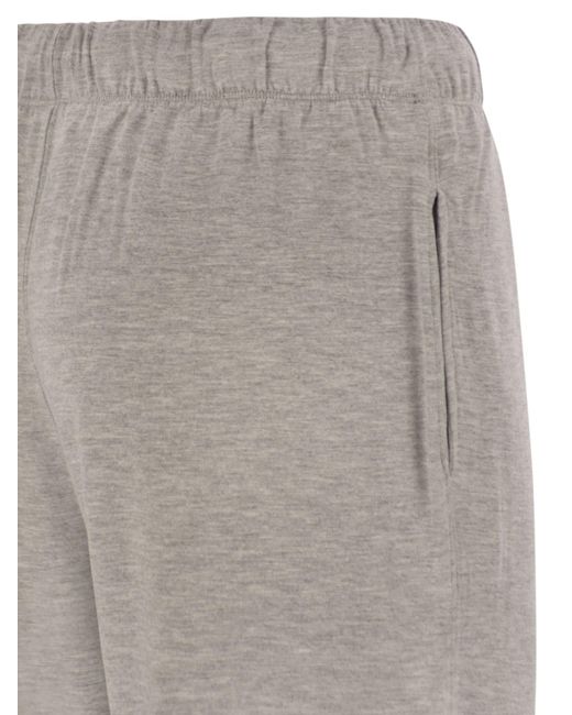 Majestic Gray Trousers With Drawstring Waist