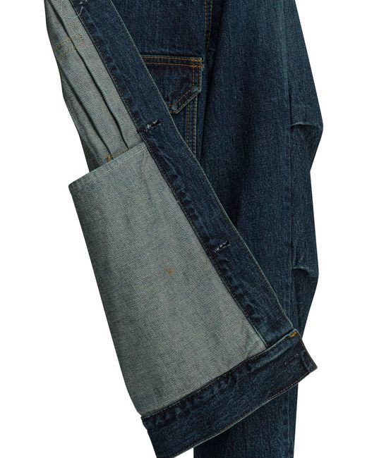 Sacai Spijkerjack in het Blue