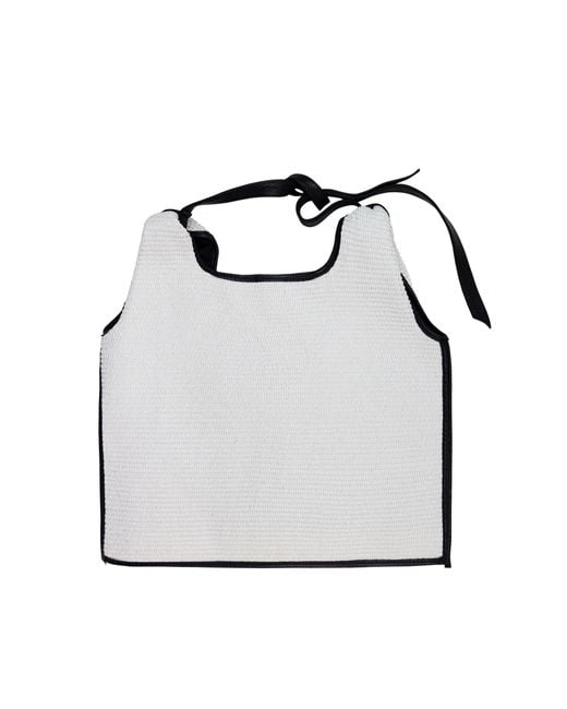 Anita Bilardi Gray Borsa Picasso Bianca