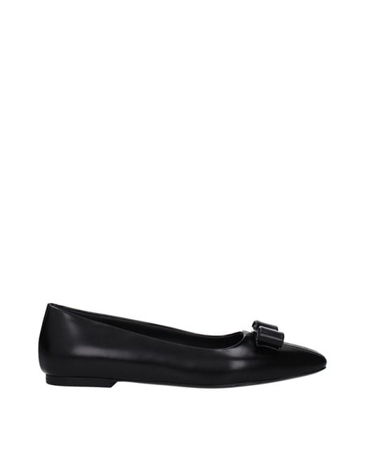 Ferragamo Black Ballerine Siwar Skin