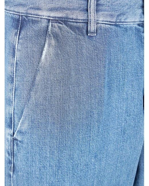 Lardini Blue Washed Denim Pants for men