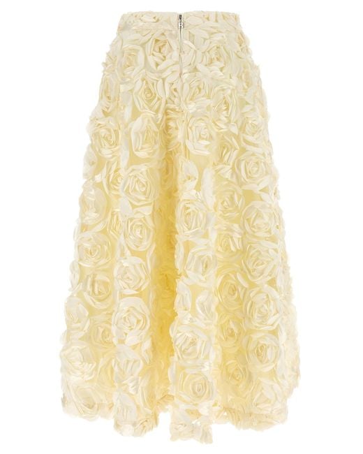 ROTATE BIRGER CHRISTENSEN Yellow 'Maxi Sun' Skirt