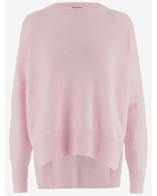 Jil Sander Pink Cashmere Sweater