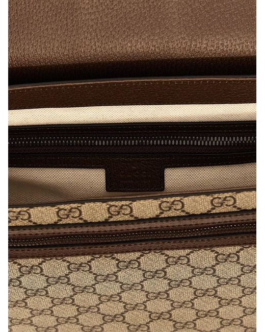 Gucci Gray 'Ophidia' Medium Shoulder Bag