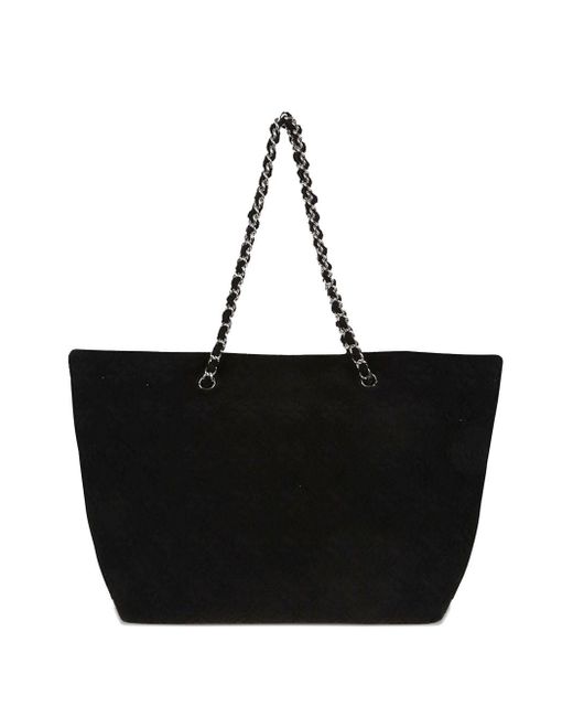 Tory Burch Black Ella Tote Bag Mit Kettenriemen