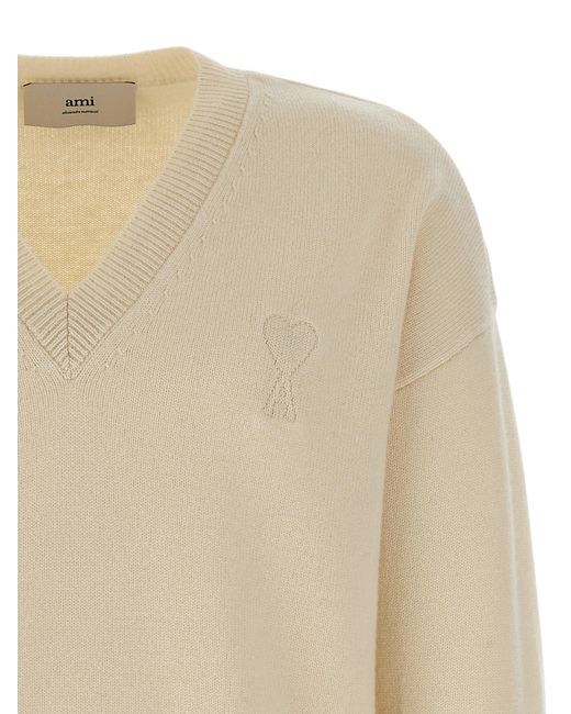 Pull de logo Puff Logo AMI pour homme en coloris Natural