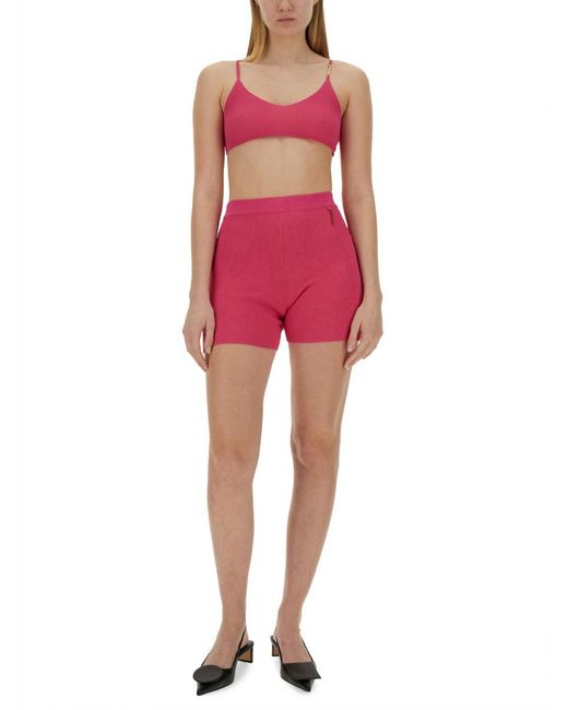 Jacquemus Red Shorts "Pralu"