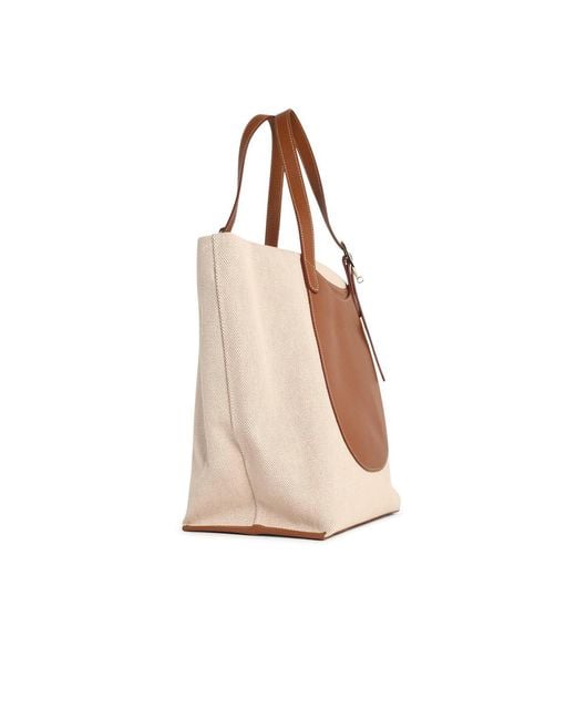 Longchamp Natural 'Shopping Complice' Caramel Cotton Tela Bag
