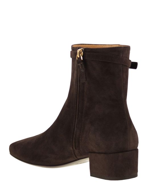 Tod's Brown Suede Ankle Boots