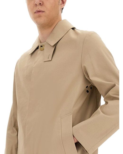 Mackintosh Natural Manchester Single-Breasted Car Coat for men