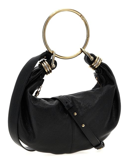 Chloé Black Bracelet Hobo Piccola Hand Bags