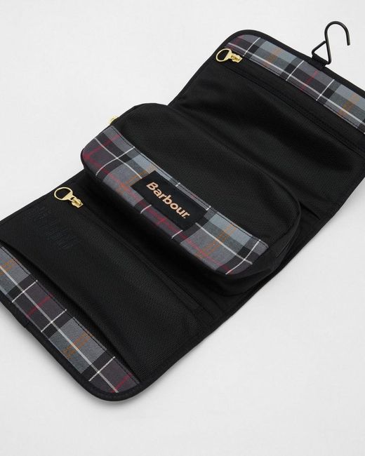 Barbour Black Transport Hanging Washbag