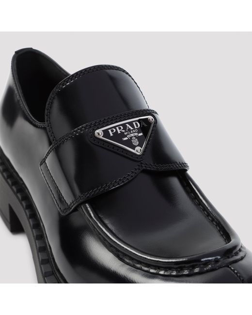 Prada Chocoladeloafer in het Black
