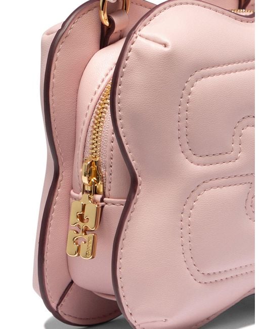Ganni Pink "Small Butterfly" Handtasche
