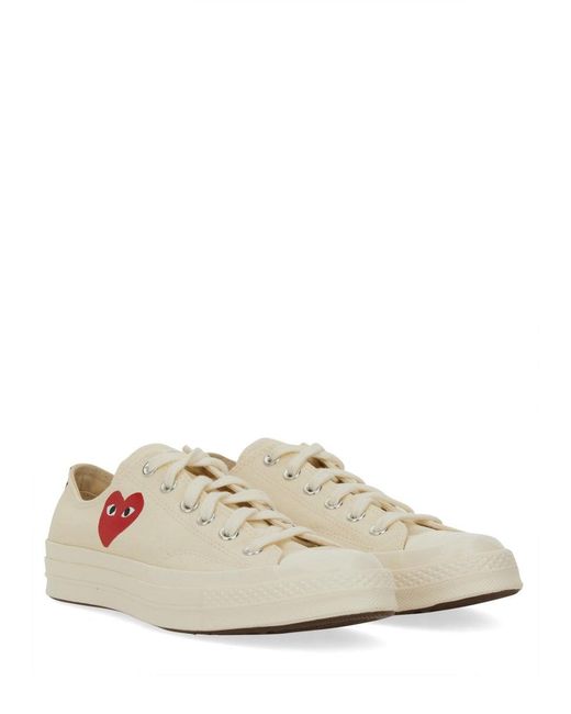 COMME DES GARÇONS PLAY White Sneaker With Logo for men
