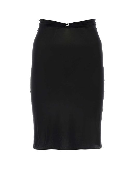 Coperni Black Midi Skirt Triangle