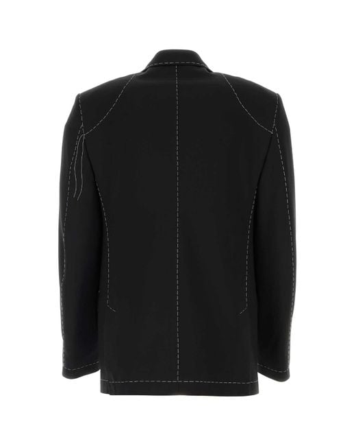 Off-White c/o Virgil Abloh Black Stretch Polyester Blend Blazer for men