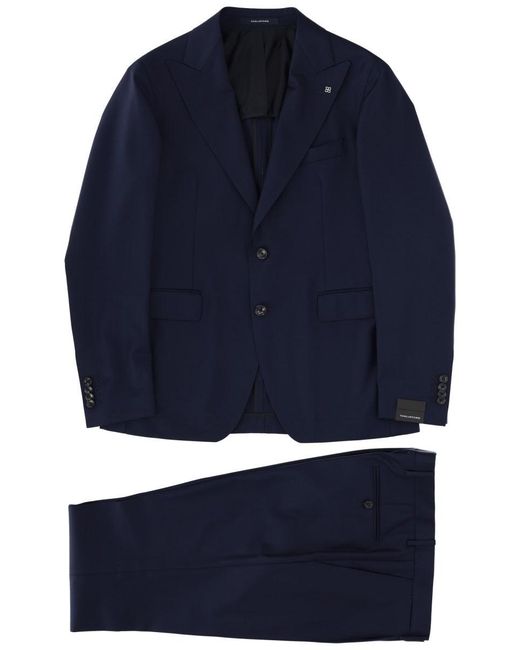 Tagliatore Blue Single-Breasted Suit for men