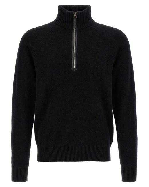 Tom Ford Half Zip Pullover in Black für Herren