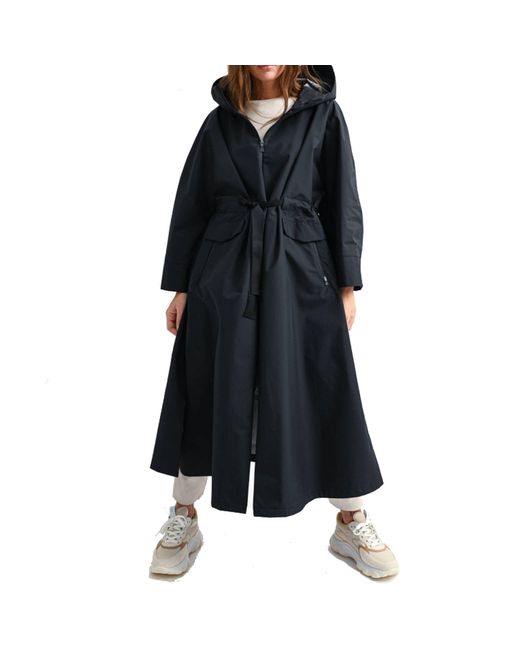 Herno Black Oversized Maxi Rain Coat
