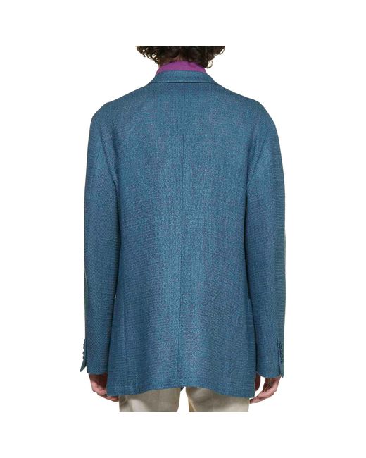 Etro Blue Blazer Jacket for men