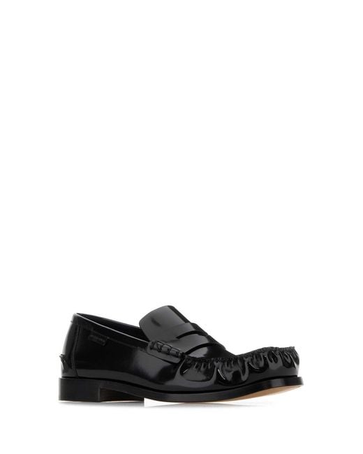 Bottega Veneta Black Leather Truman Loafers for men