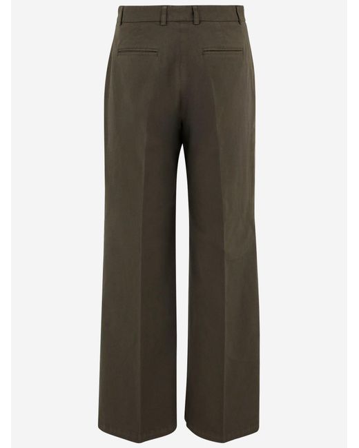 QL2 Donna Gray Stretch Cotton Pants