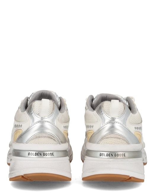 Golden Goose Deluxe Brand White Low-Top Running Sneakers