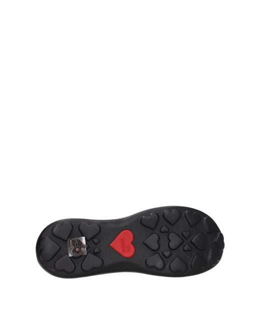 Love Moschino Black Sneakers Donna Tessuto Nero