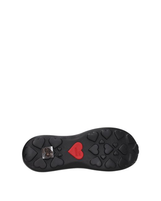 Love Moschino Black Sneakers Donna Tessuto Nero