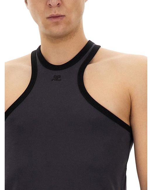 Courreges Black Top Scuba for men
