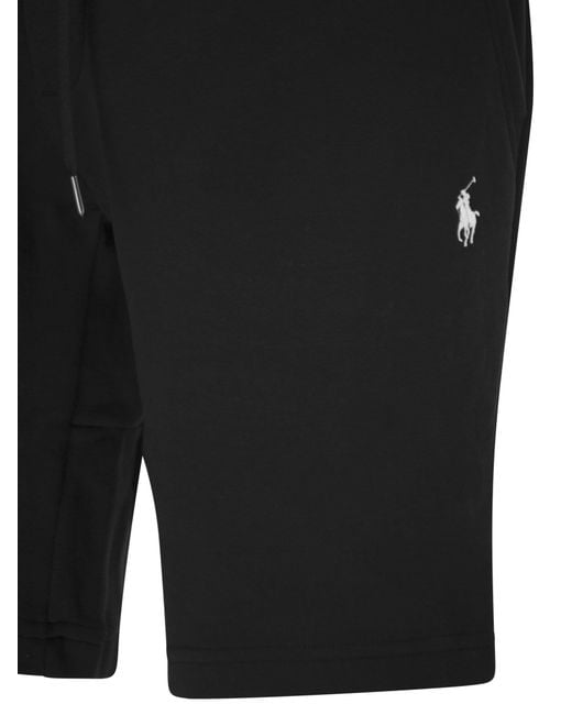 Polo Ralph Lauren Black Double-Knit Shorts for men