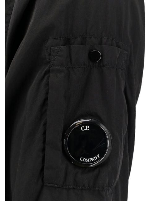 C P Company Black Nylon Overshirt