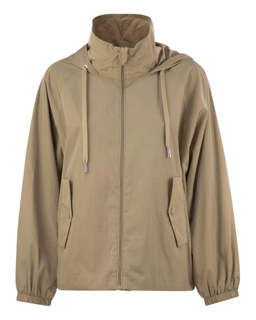 Weekend by Maxmara Natural Spuma Technical Taffeta Windbreaker Jacket