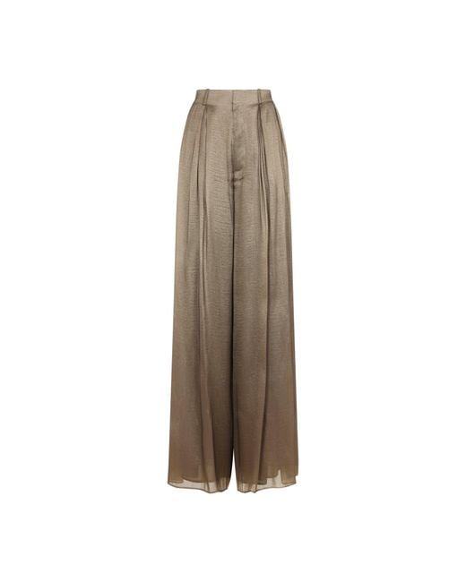 Ralph Lauren Natural Greer Pleated Trousers