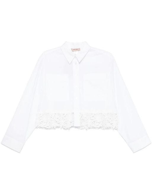 Twinset White Twin Set Boxy Shirt