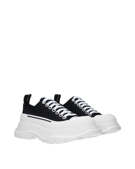 McQueen White Alexander Mc Queen Fabric Sneakers