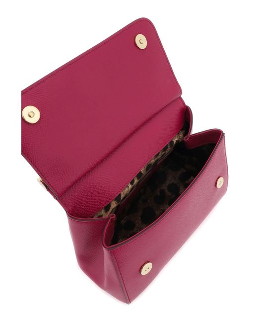 Sac à main Sicile moyen Dolce & Gabbana en coloris Pink