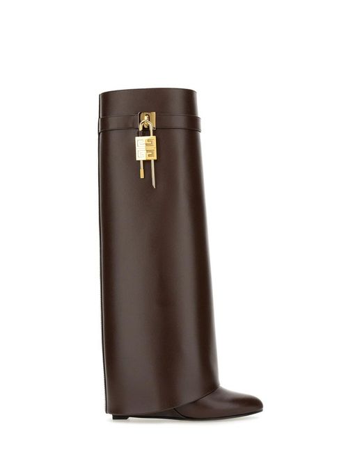 Givenchy Brown Boot "Shark Lock"