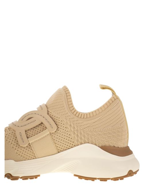 Tod's Natural Tod 's Kate Technische Stoff -Turnschuhe