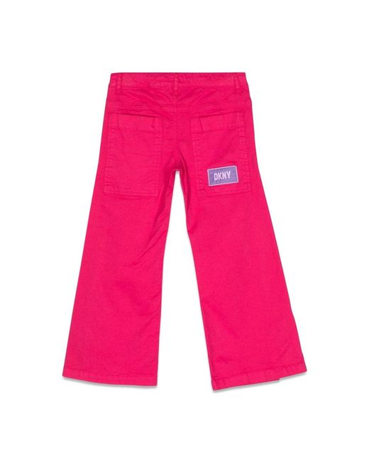 DKNY Pink Wide Leg Pants