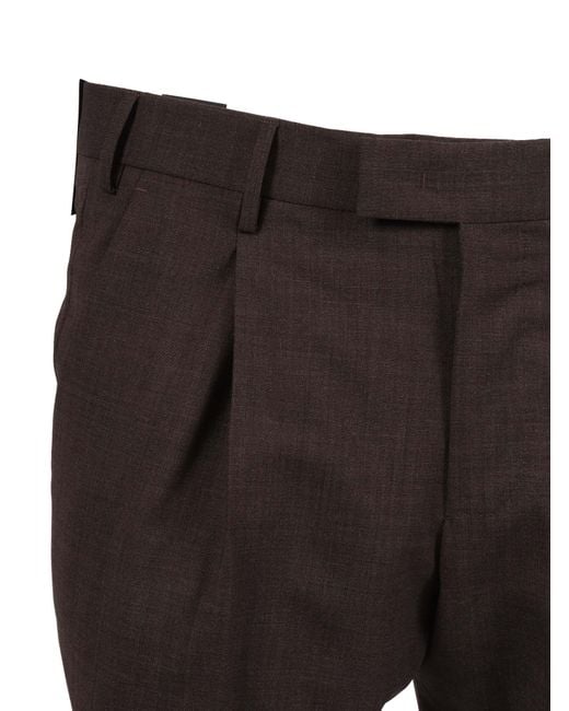 PT01 Gray Master, 1 Pleat, Diagonal Pockets, Flap Back Pockets, Turn Up