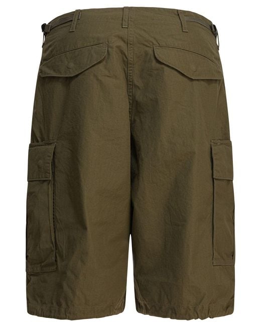 Beams Plus Green Mil Shorts for men