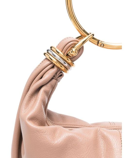 Chloé Pink Armband kleine Leder -Hobo -Tasche