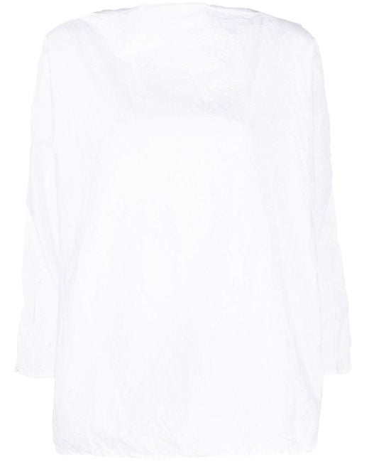 Daniela Gregis White Baumwollbluse